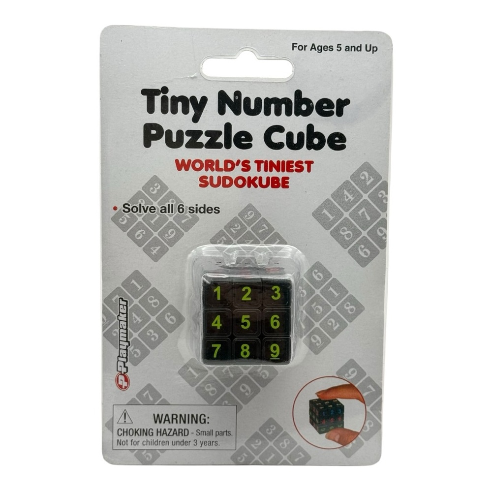 Tiny Number Puzzle Cube - World tiniest sudoku